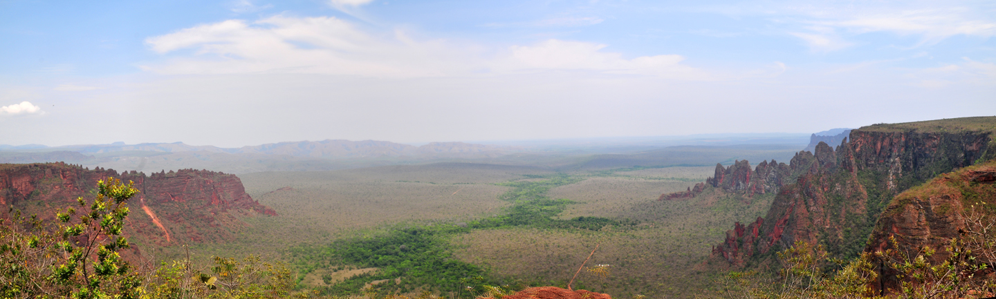 Chapada dos Guimarães e vale do Rio Claro (01/10/2013) - 135 x 39 cm