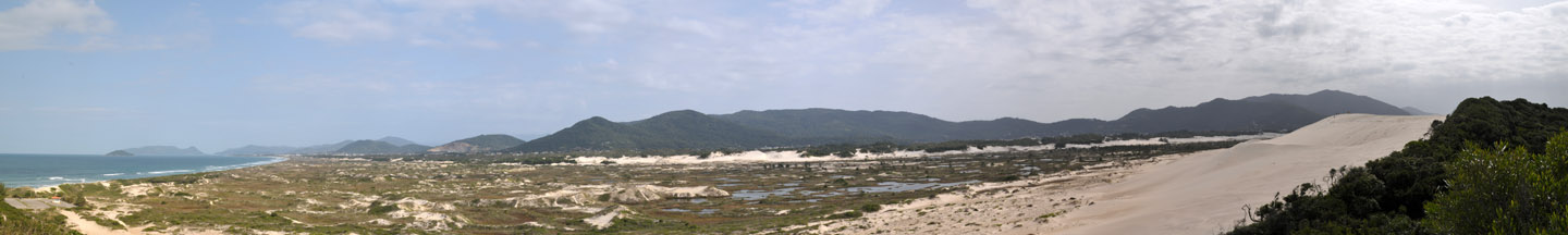 panoramica dunas na Praia de Joaquina, Florianópolis, Santa Catarina (41 Megapixel) 233cm x 35 cm